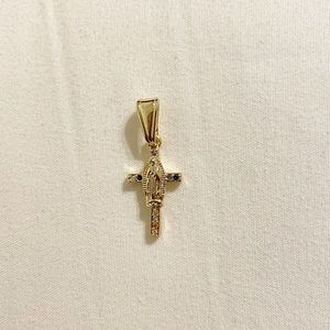 Small Cross necklace  / Oro Laminado / Laminated Gold